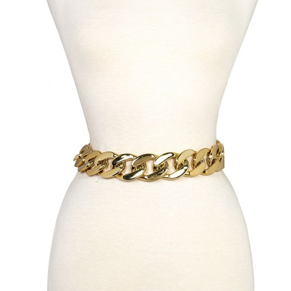Gold chain belt